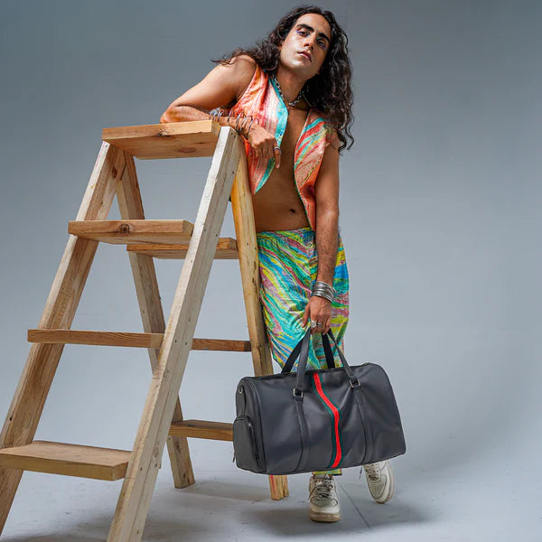 GG Stripe Duffle Bag